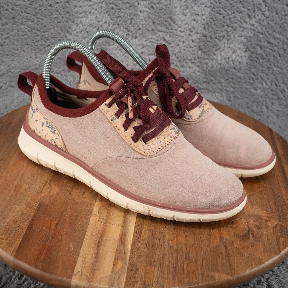 Cole Haan Generation Zerogrand Oxford‎ Sneaker Pink Burgundy Women's Sz 6.5